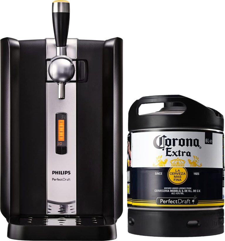 PerfectDraft Corona Extra 6L, tireuse à bière pression avec fût Corona Extra 6L inclus, refroidissement 3°C et fraîcheur 30 jours